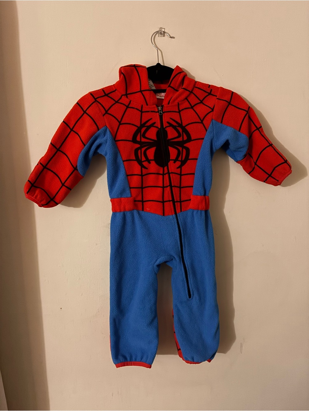 Red and Blue Spider Web Kids Onesie